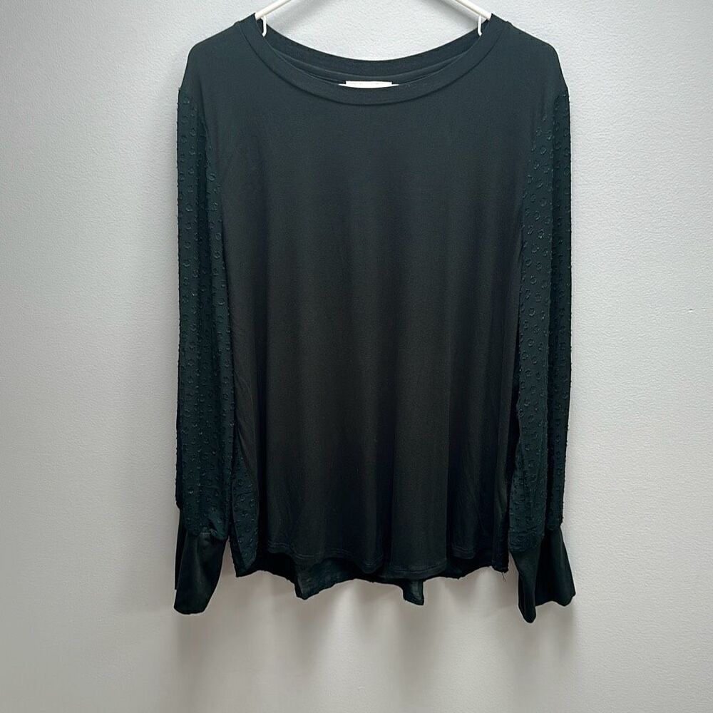 Skies Are Blue Hunter Green Blouse, Size XL